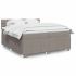 Pat box spring cu saltea, albastru, 200x200 cm, textil GartenMobel Dekor