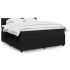 Pat box spring cu saltea, gri deschis, 200x200 cm, catifea GartenMobel Dekor