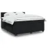 Pat box spring cu saltea, negru, 160x200 cm, catifea GartenMobel Dekor