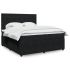 Pat box spring cu saltea, gri deschis, 200x200 cm, catifea GartenMobel Dekor