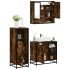 Set mobilier de baie, 3 piese, stejar sonoma, lemn prelucrat GartenMobel Dekor