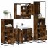 Set de mobilier de baie din 4 piese din lemn de stejar Sonoma GartenMobel Dekor