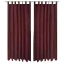 Draperii micro-satin cu bride, 140 x 245 cm, roșu bordo, 2 buc. GartenMobel Dekor