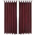 Draperii micro-satin cu bride, 140 x 175 cm, bordo, 2 buc. GartenMobel Dekor