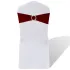 Fundă elastică decorativă scaun, cataramă diamante, crem, 25 buc. GartenMobel Dekor