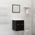 Set mobilier de baie, alb, lemn prelucrat GartenMobel Dekor