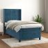 Pat box spring cu saltea, roz, 80x200 cm, catifea GartenMobel Dekor