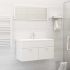 Set mobilier de baie, alb, lemn prelucrat GartenMobel Dekor
