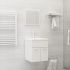 Set mobilier de baie, alb, lemn prelucrat GartenMobel Dekor