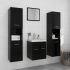 Set mobilier de baie, negru, lemn prelucrat GartenMobel Dekor