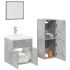Set mobilier de baie, 4 piese, stejar sonoma, lemn prelucrat GartenMobel Dekor