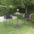 Set mobilier bar de grădină cu perne, 5 piese, negru, poliratan GartenMobel Dekor