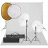 Set studio foto cu lumină, fundal și reflector GartenMobel Dekor