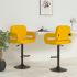 Scaune de bar, 2 buc., gri deschis, material textil GartenMobel Dekor