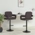 Scaune de bar, 2 buc., gri deschis, material textil GartenMobel Dekor