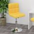 Scaun de bar pivotant, crem, material textil GartenMobel Dekor