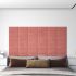 Panouri de perete 12 buc. roz 90x30 cm catifea 3,24 m² GartenMobel Dekor