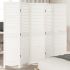 Paravan cameră 5 panouri, alb, lemn masiv paulownia GartenMobel Dekor