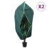 Huse de plante din fleece cu fermoar 4 buc. 70 g/m² 1x1,55 m GartenMobel Dekor