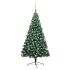 Jumătate brad Crăciun artificial cu set globuri verde 180 cm GartenMobel Dekor