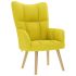 Scaun de relaxare, negru, material textil GartenMobel Dekor