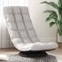 Scaun de podea pivotant, albastru, material textil GartenMobel Dekor