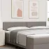 Tăblie cap cu headboard Negru 200 cm Piele artificială GartenMobel Dekor