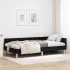 Cadru de pat colțar Altele cu headboard Negru 100 x 200 cm GartenMobel Dekor