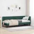 Cadru de pat colțar cu headboard Crem 80 x 200 cm Catifea GartenMobel Dekor