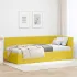 Cadru de pat colțar cu headboard Turcoaz 90 x 190 cm Catifea GartenMobel Dekor