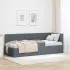 Cadru de pat colțar cu headboard Roz 80 x 200 cm Catifea GartenMobel Dekor
