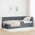 Cadru de pat colțar cu headboard Turcoaz 90 x 190 cm Catifea GartenMobel Dekor