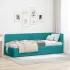 Cadru de pat colțar cu headboard Roz 80 x 200 cm Catifea GartenMobel Dekor
