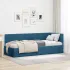 Cadru de pat colțar cu headboard Roz 80 x 200 cm Catifea GartenMobel Dekor