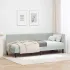 Cadru de pat colțar cu headboard Crem 80 x 200 cm Catifea GartenMobel Dekor