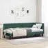 Cadru de pat colțar cu headboard Crem 80 x 200 cm Catifea GartenMobel Dekor