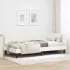 Cadru de pat colțar cu headboard Crem 90 x 190 cm Catifea GartenMobel Dekor