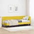 Cadru de pat colțar cu headboard Crem 80 x 200 cm Catifea GartenMobel Dekor
