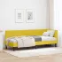 Cadru de pat colțar cu headboard Crem 80 x 200 cm Catifea GartenMobel Dekor