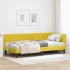 Cadru de pat colțar cu headboard albastru 90 x 200 cm Catifea GartenMobel Dekor