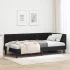 Cadru de pat colțar cu headboard Roz 100 x 200 cm Catifea GartenMobel Dekor