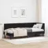 Cadru de pat colțar cu headboard Crem 80 x 200 cm Catifea GartenMobel Dekor
