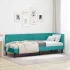 Cadru de pat colțar cu headboard Crem 80 x 200 cm Catifea GartenMobel Dekor