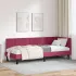 Cadru de pat colțar cu headboard Crem 80 x 200 cm Catifea GartenMobel Dekor