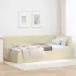 Cadru de pat colțar cu headboard Crem 90 x 190 cm țesătură GartenMobel Dekor
