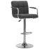 Scaune de bar, 2 buc., negru, material textil GartenMobel Dekor
