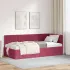 Cadru de pat colțar cu headboard Turcoaz 90 x 190 cm Catifea GartenMobel Dekor