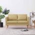 Canapea cu 2 locuri, crem, material textil GartenMobel Dekor