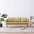 Canapea cu 3 locuri, crem, material textil GartenMobel Dekor