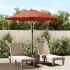Umbrelă de soare de exterior, stâlp aluminiu, negru, 270 cm GartenMobel Dekor